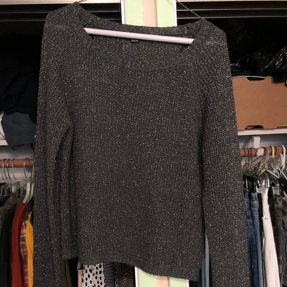 SPARKLY LONG SLEEVE WOMENS SHIRT